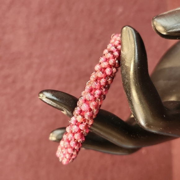 Garnet Bead Bangle Bracelet Bohemian - Picture 7 of 9